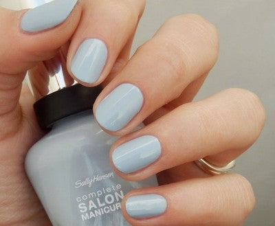 Sally Hansen In Full Blue-M Complete Salon Manicure Nail Polish Blue New