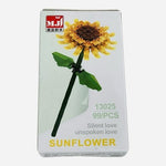 MJ 13025 Sunflower Building Block Set 99pc Botanical Flower Brick Kit NIB