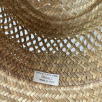 Dorfman Pacific Men's Tan Sun hat Rush Gambler Straw Hat Natural  Size Small VG