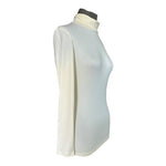 Hotouch Ivory Long Sleeve Mock Turtleneck Top Casual Womens S NWT