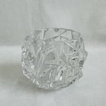 Tiffany & Co Rock Cut Crystal Votive Tea Light Candle Holder 3.25x3 Excellent