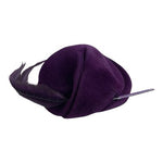 Vintage The Emporium Purple Wool Felt Feather Turban Hat Women’s Dress Hat VG