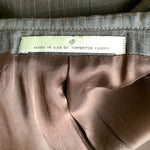 JOSEPH ABBOUD Nordstrom Wool Plaid Blazer Mens Suit Jacket Grey Brown 44 Regular