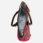 Samantha Brown Red Insulated Wine Purse Woven Picnic Travel Bag NWT