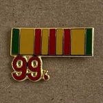 Vietnam Service Ribbon "99" Military Lapel Pin Original Vintage
