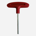 Vintage T-Handle Hex Key Allen Wrench Red Plastic Grip 4.5" Long Good Plus