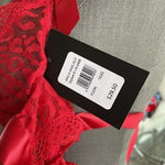 Amelia Angelique Red Lace Bralette & Panties Lingerie Set One Size NIP