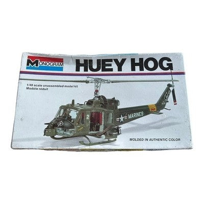 Vintage 1977 Revell Monogram Huey Hog Helicopter Model Kit 1:48 Scale Sealed NIB