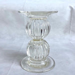 Vintage Candle Holder Double Pack Bubble Glass Candle Holder Glass Candlestick