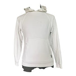 ASRV Men's White Tech-Terry Training Hoodie Water-Repellent Pullover Size XS VG