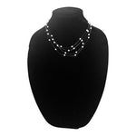 Diamond Boutique Multi Strand Floating Pearl Illusion Necklace 17" NIB