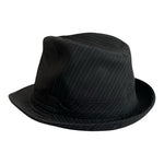 Unisex Manhattan Classic Striped Trilby Fedora Hat One Size Structured Gangster