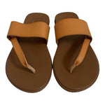 Reef Women’s Camel Brown Leather Slide Sandals Flats Size 9 New With Defect