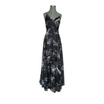 Lulus Made to Flaunt Black Floral Print Maxi Dress Women Size S Sleeveless Dress
