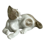 Vintage Lladró Surprised Cat Porcelain Figurine #5114 5"x3.5" Retired Excellent