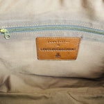 Vintage Jana Feifer Love Luggage Joint Genuine Leather Handbag 17"x4"x10" Brown
