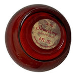 Vintage AVON Ruby Red Cruet Strawberry Jelly Perfumed Bubble Bath Foam