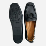 Gentle Souls Kenneth Cole Soraya Black Leather Loafers Flats Womens Sz 7.5M NIB