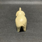 Hand Carved Stone Elephant Figurines Pair Natural Rock Sculpture Set Duo VG