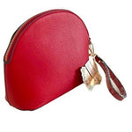 ALYSSA Red Vegan Leather Wrist Bag Small Women's Clutch Travel Handbag NWT