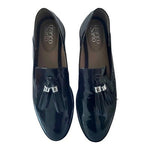 FRANCO SARTO Vegan Leather Loafers Black Women’s Slip-On Moccasins 9.5 M