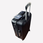 IZOD Zane 24 Inch Hardshell Spinner Luggage Black Expandable Suitcase New