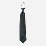 Bocara Silk Geometric Square Pattern Handmade Zipped Necktie 3.75" Mens New