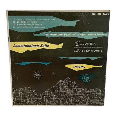 Sibelius Lemminkäinen Suite LP Vinyl Columbia ML 4672 Eugene Ormandy Mono VG+/VG
