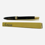 Vintage Sheraton Harbor Island Hotel San Diego Logo Ballpoint Pen Black Gold NIB
