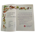 Rare Vintage American Dairy Association Sour Cream Gourmet Everyday Cooking Book