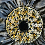 Venus Womens Top XL V-Neck Tie Dye Rhinestone Brooch Detail EXC
