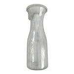 1 Qt Clear Polycarbonate Pourable Decanter Flip Top Lid 8.5in VG