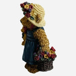 Boyds Bears Bailey Bear with Baby & Basket of Flowers Figurine Very Good
