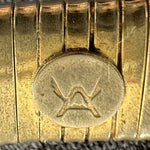 Omega Gold Tone Stretch Bracelet Vintage Unisex Bangle One Size Fits Any