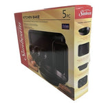 Sunbeam Kitchen Bake 5pc Non-Stick Steel Bakeware Set NIB