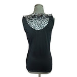 Kathleen Kirkwood Under Cover Agent Animal Print Ruffle Stretch Sleeveless Top