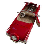 Vintage Motor Max 1956 Ford Thunderbird Convertible 1:24 Red Diecast Model Car