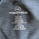 Real Essentials Mens L Active Dry-Fit Moisture Wicking Stretch T-Shirt Gray NWOT