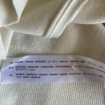 Zara Ivory Long Sleeve Button Up Sweater Cardigan Women’s Top Size L Fits M NWOT