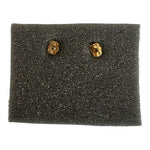 Vintage 2002 Avon Rhinestone Bar Goldtone Earrings New In Box Collectible