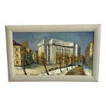 Leonid Romanenko Framed Painting Kyiv Desyatynna St Mykhailivska Sq 2010 Signed