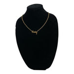 Keeley Gold Plated Necklace Custom Pendant Gift for Women Girls 22"-24" NIB