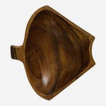 Vintage Monkey Pod Wood Fish Shape Bowl Set of 3 Blair 5.5in VG
