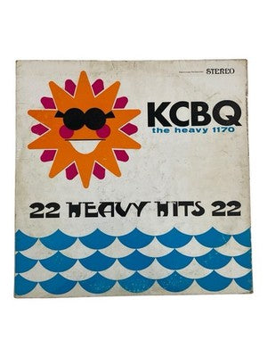 KCBQ San Diego 22 Heavy Hits Compilation LP Vinyl Oldies Post Records VG  Rare