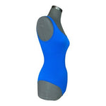 OQQ Vibrant Blue Ribbed Sleeveless Tank Bodysuit Womens Size S Stretch EXCellent