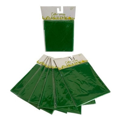 Green Cello Wrap Gift Basket Wrapping Sheets Target Lot of 7 New