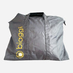 Biaggi Leggero Grey Foldable Carry-On Nylon Weekender Bag Very Good