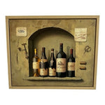 Linens N Things Vintage Wall Art French Country Wine Bottles 17x20 Framed