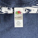 Few Rye Whiskey Blue Graphic T-Shirt Men's 2XL Crew Neck Cotton Blend New