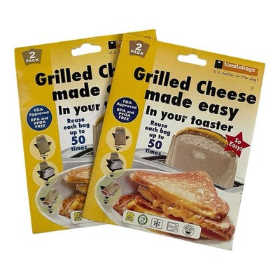 Toastabags Grilled Cheese Reusable Toaster Bags Lot of 2 Packs of 2 New